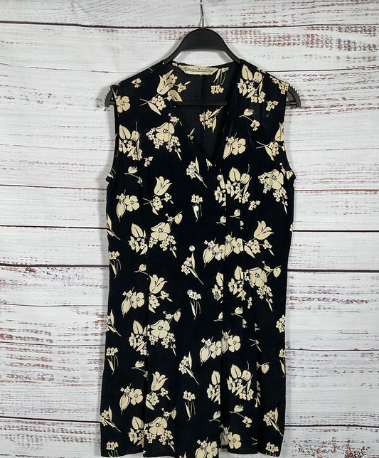 Giorgio Kauten Vintage Floral Print Romper Black S