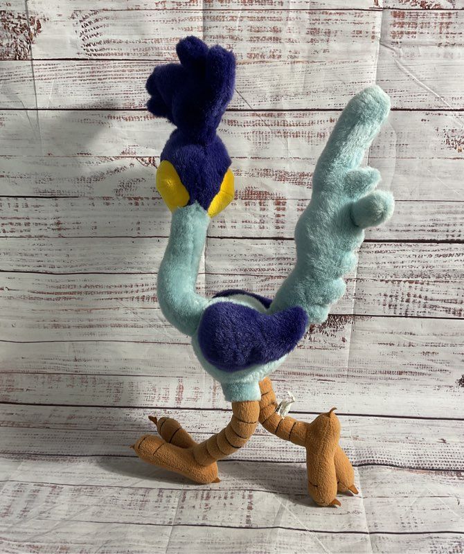 Warner Brothers Looney Tunes Roadrunner Wired Posable Plush Toy Vintage 1990's