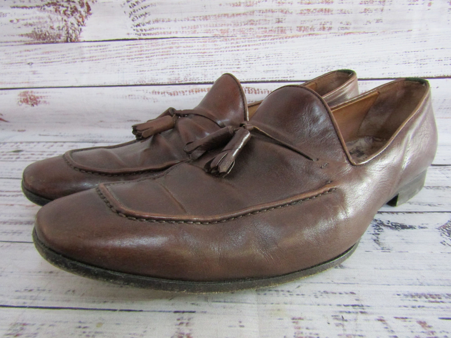 Paul Smith Men's Brown Loafer Tassel Loafers Size 10 Made in Italy