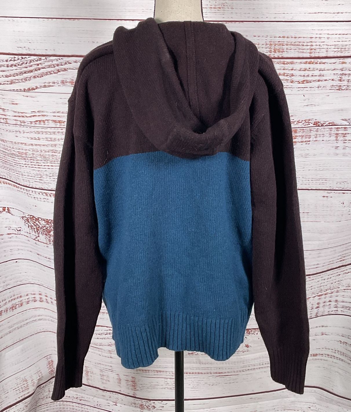 Patagonia Worn Wear Recycled Wool-Blend Sweater Hoody Lagom Blue M