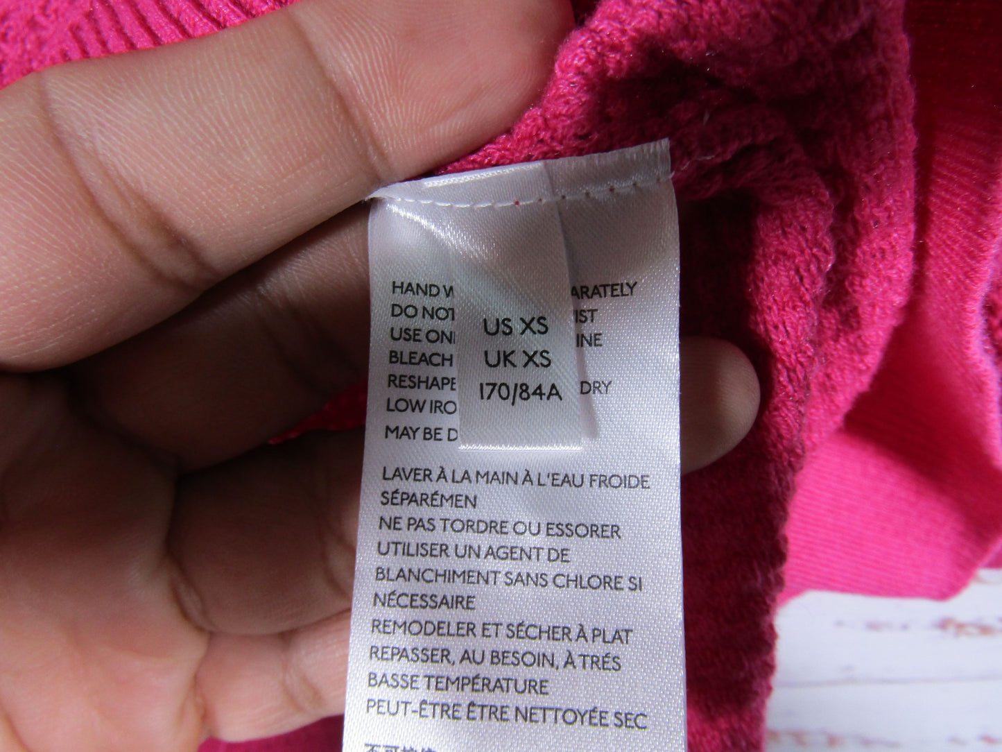 by Anthropologie Martina Women's Pink Pointelle Pullover Sweater Size XS