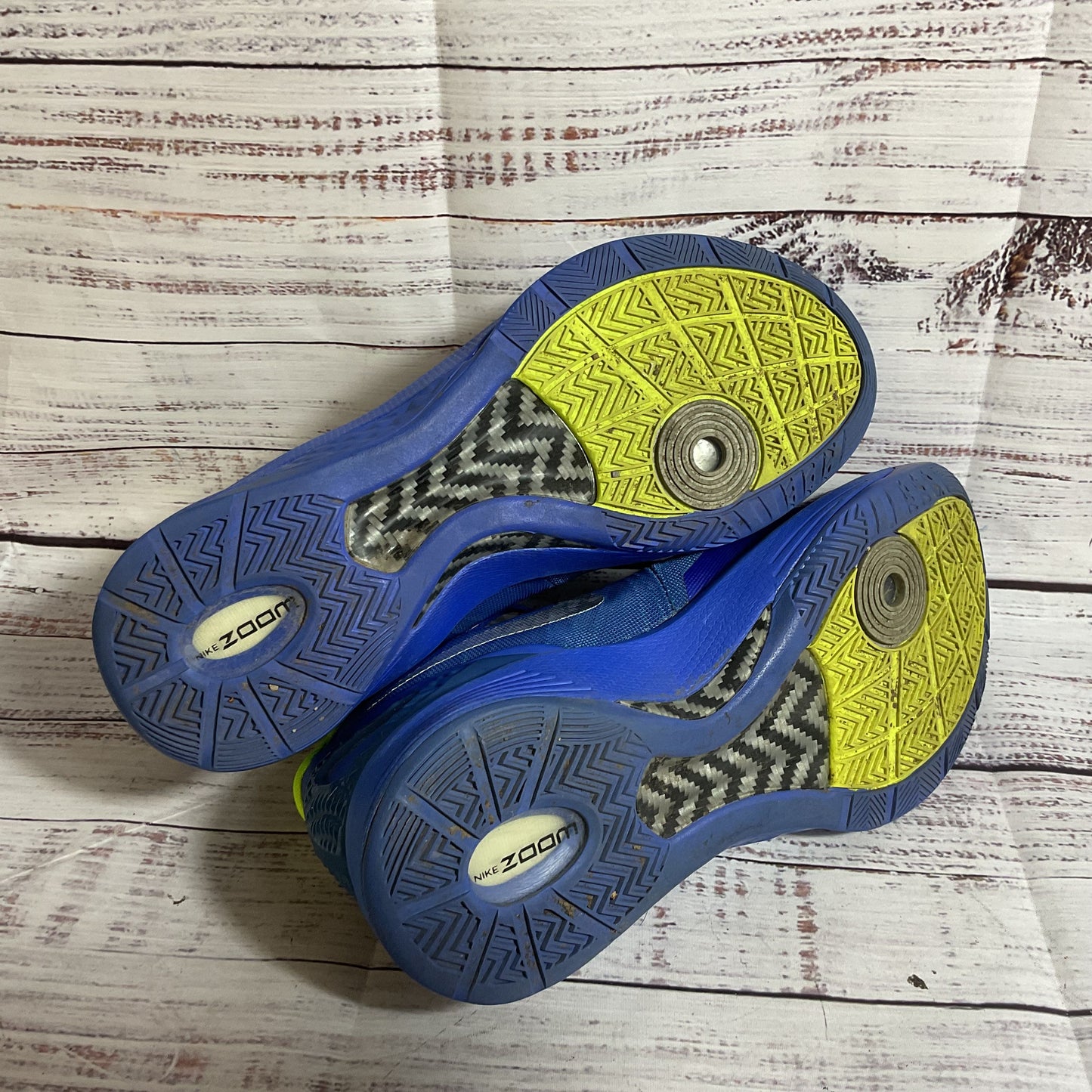 NIKE Zoom Hyperdunk Flywire 454138-400 Purple/Green Mens Basketball Shoes- SZ 12