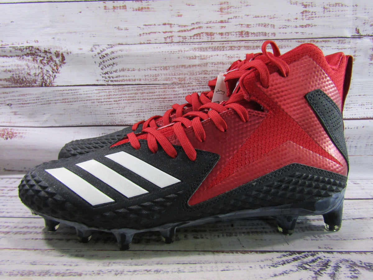 Adidas Freak x Carbon Men's Black & Red Mid Top Football Cleats Size 8