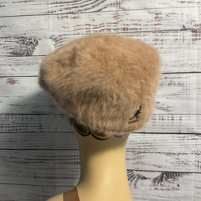 NWT Kangol Furguroa 504 Cocoa Light Brown Fur Hat - Size Large