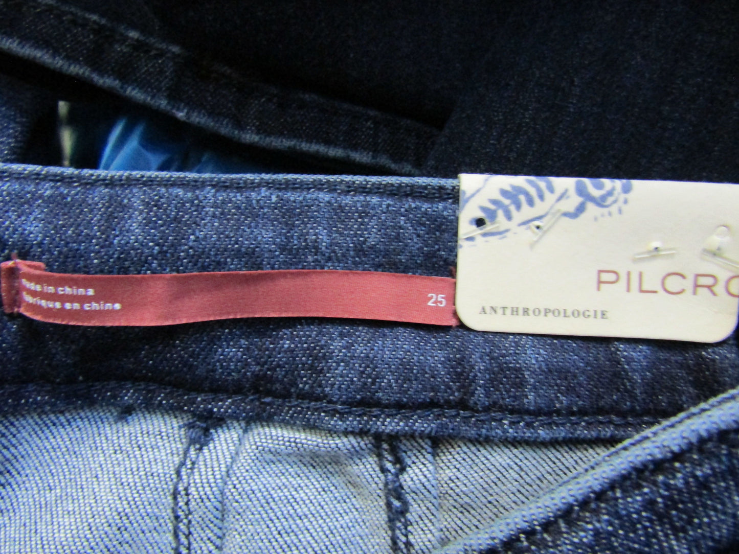 Anthropologie Pilcro Women's Blue Denim High-Rise Bootcut Jeans Size 25
