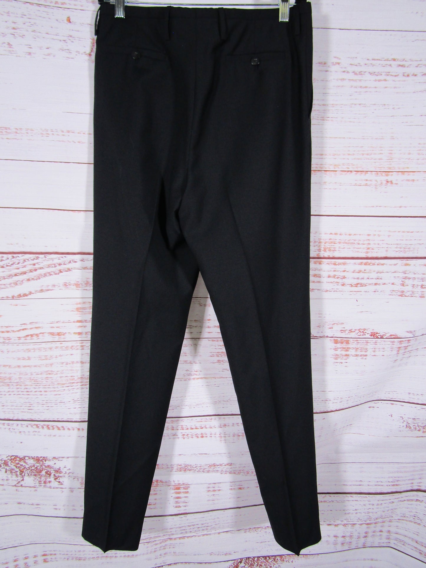 Lanvin Women's Black Wool Trouser Pants Size 38 Made in Italy