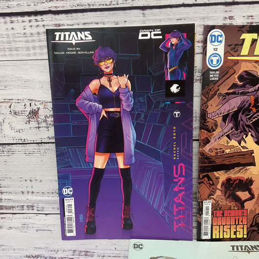 DC Comics Titans Lot of 5: Issues #4,6,9,10,12