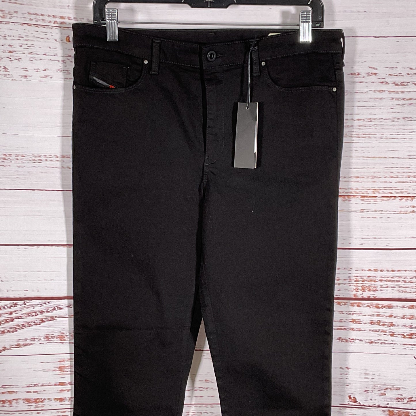 NWT DIESEL Skinzee High-XP Women's Black Super Slim Skinny Jeans- SZ 31W x 30L