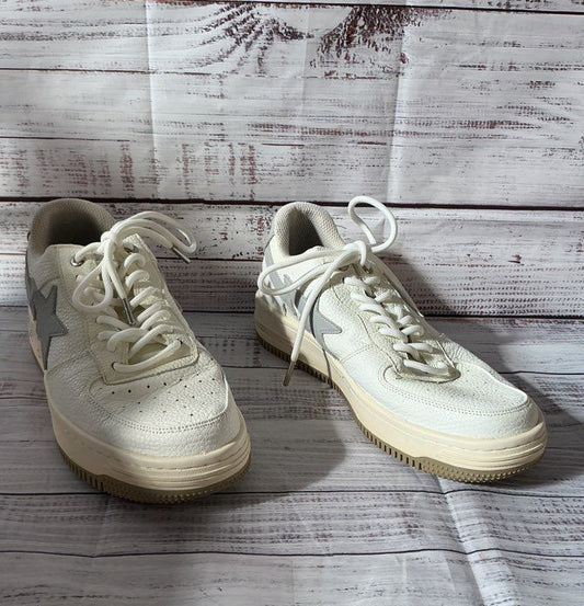 Men's A Bathing Ape JJJJound Bapesta White w/Gray Sneaker Size 9 Retail $309