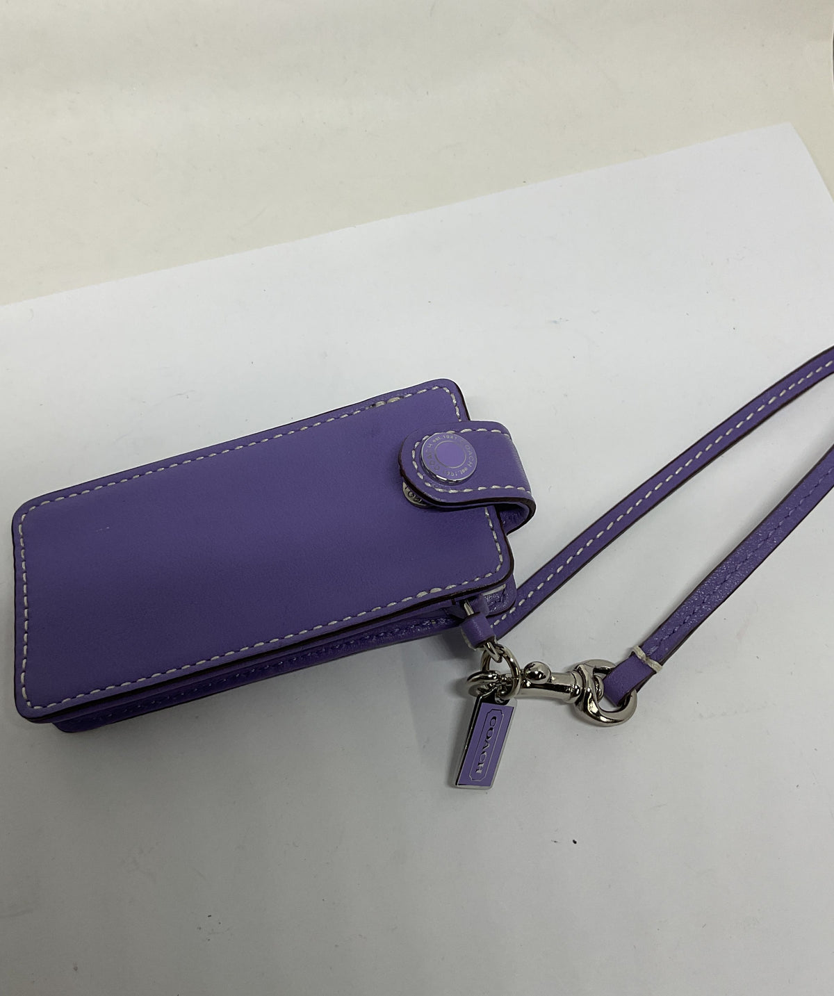 COACH Purple Leather iPod Case