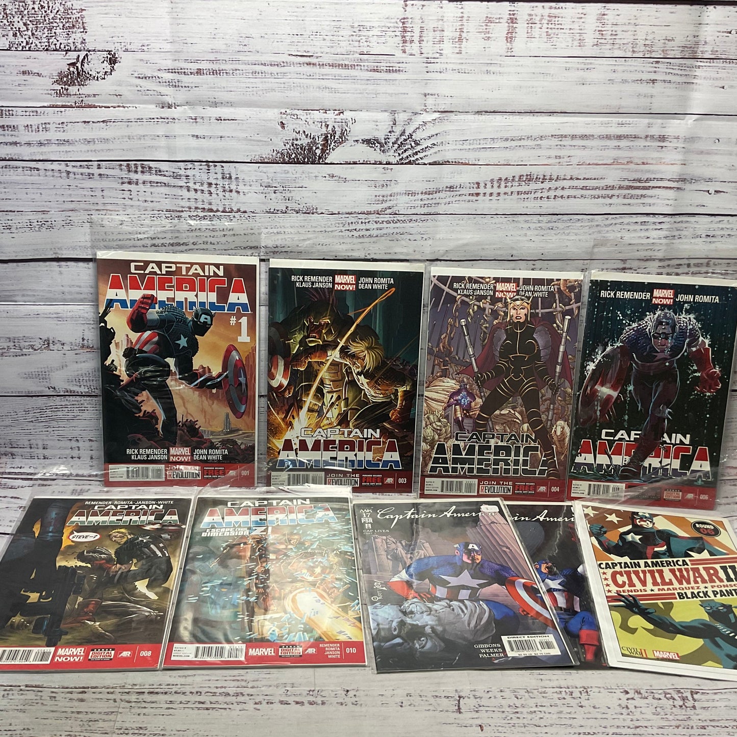 Captain America Marvel Captain America 2012 1-11+2003 17-18+Civil War II Poster