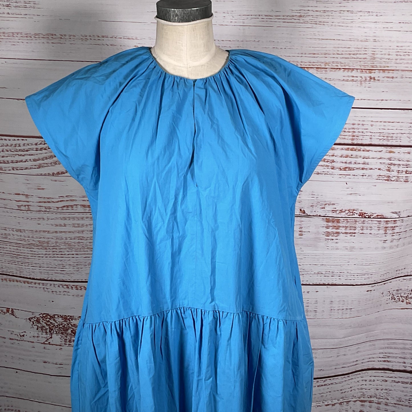 NWT COS Womens Tiered Cap Sleeve Ruffle Long Dress- SZ EUR34/ 6/8 US (OVERSIZED)