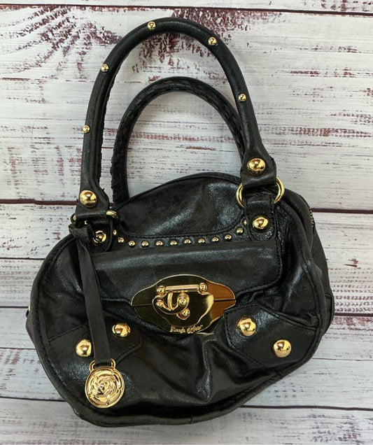 Women's Rough Roses Small Leather Handle Bag w/gold hardware MISSING STRAP