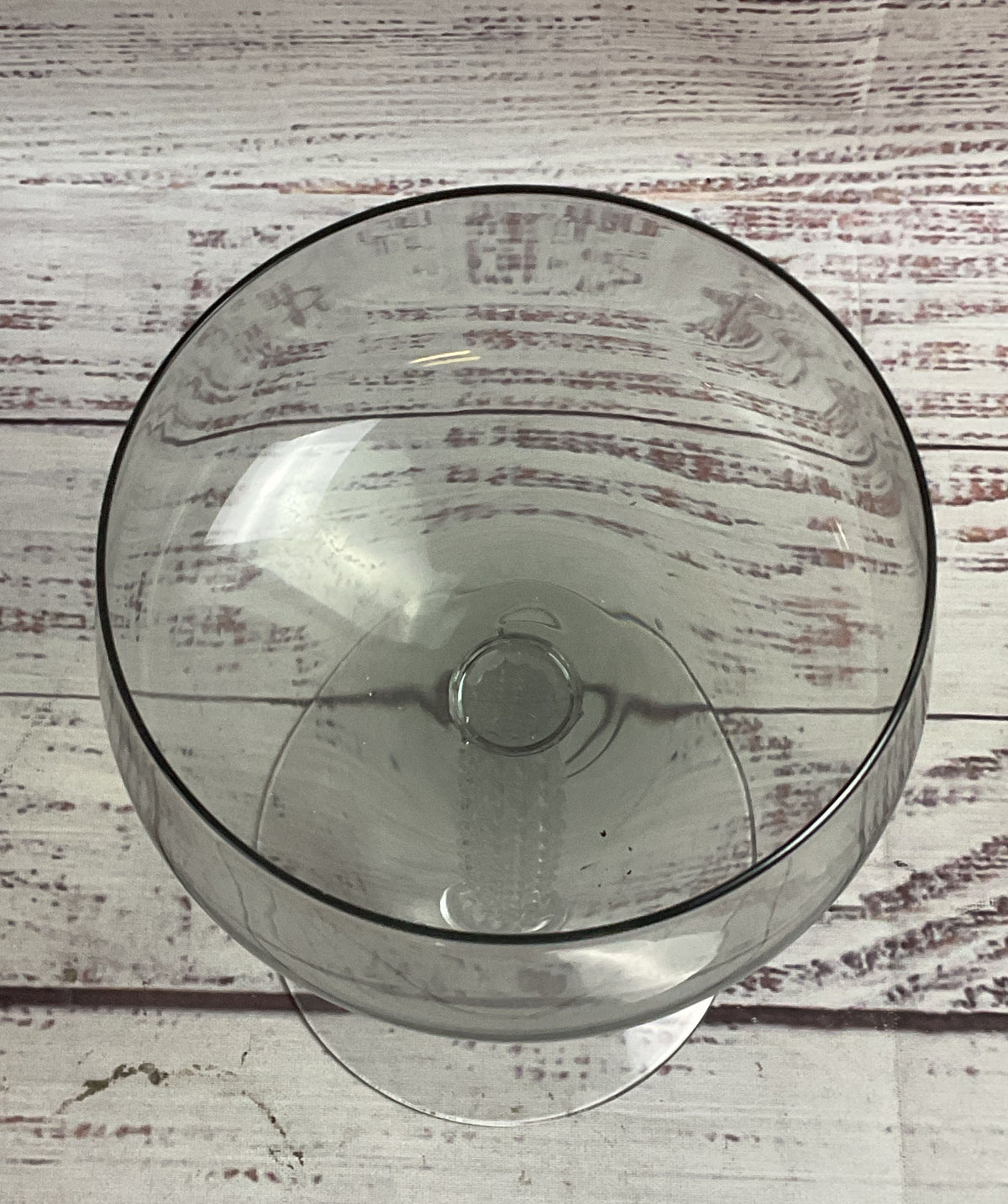 Fostoria Pair Of Champagne Coupes Gray Glass