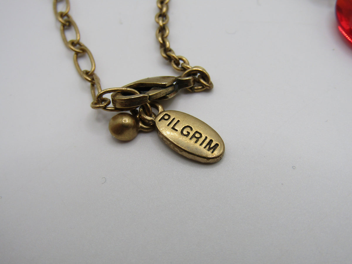 Pilgrim Danish Design Poppy Necklace & Bracelet Set