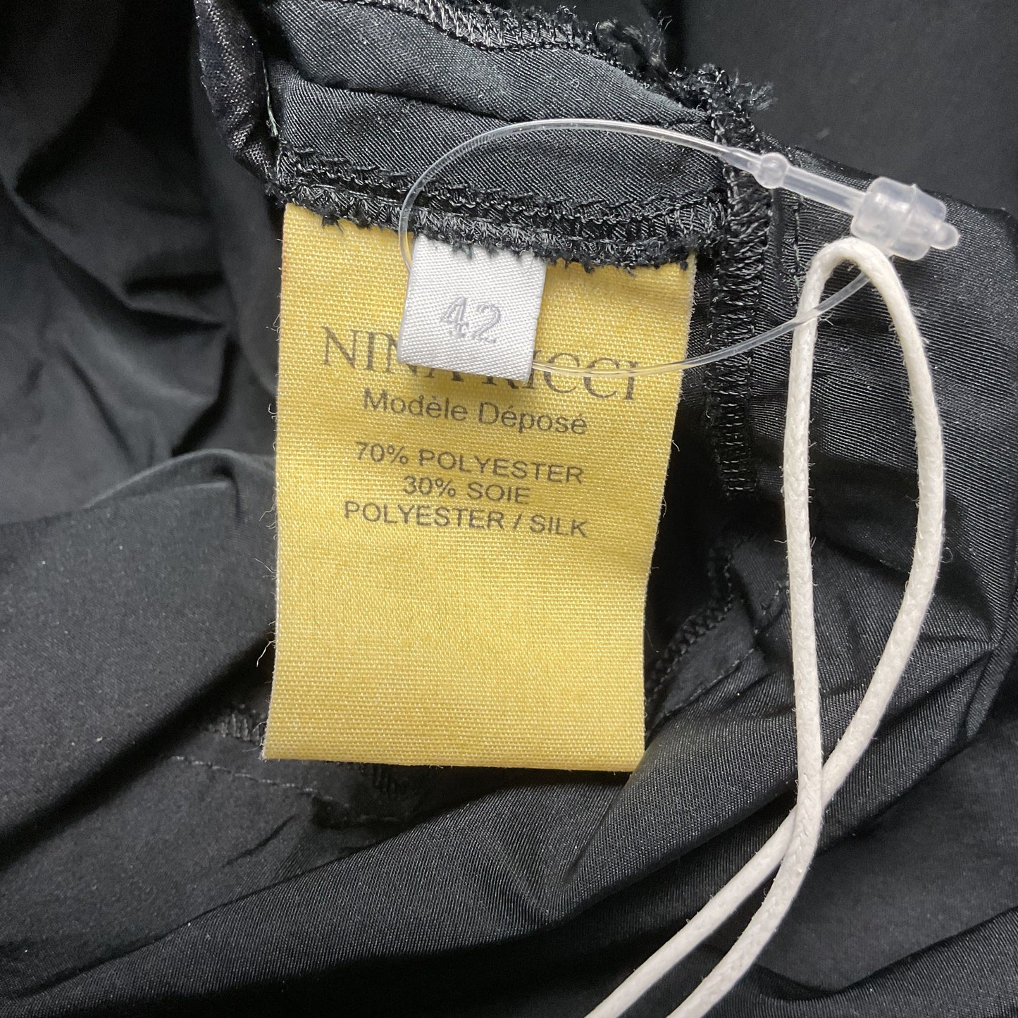 Nina Ricci Black Ruffled Bow Tie Tank Dress - Size 42