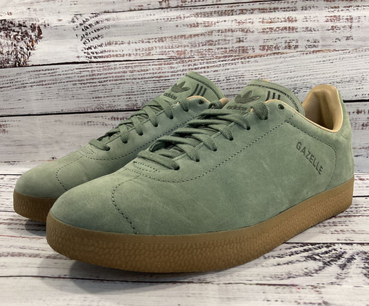 Adidas Gazelle Decon Men's Taupe Green Suede Low Top Sneakers Size 5.5 CG3705