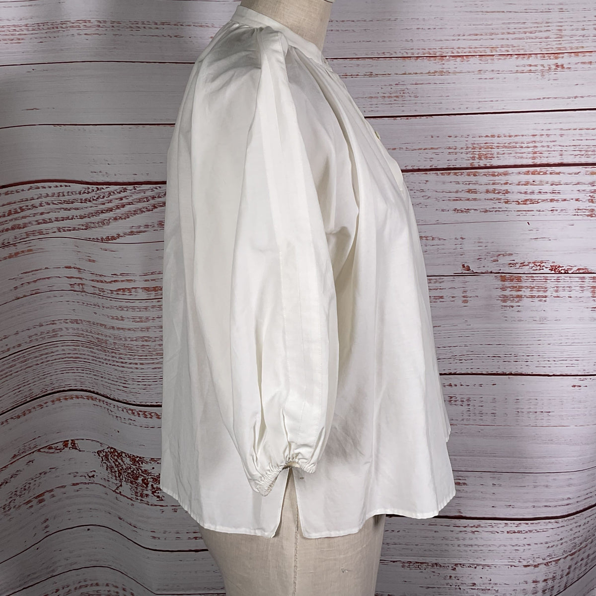 PAUL SMITH Women's 3/4 Sleeve Pleated Blouse- SZ 36