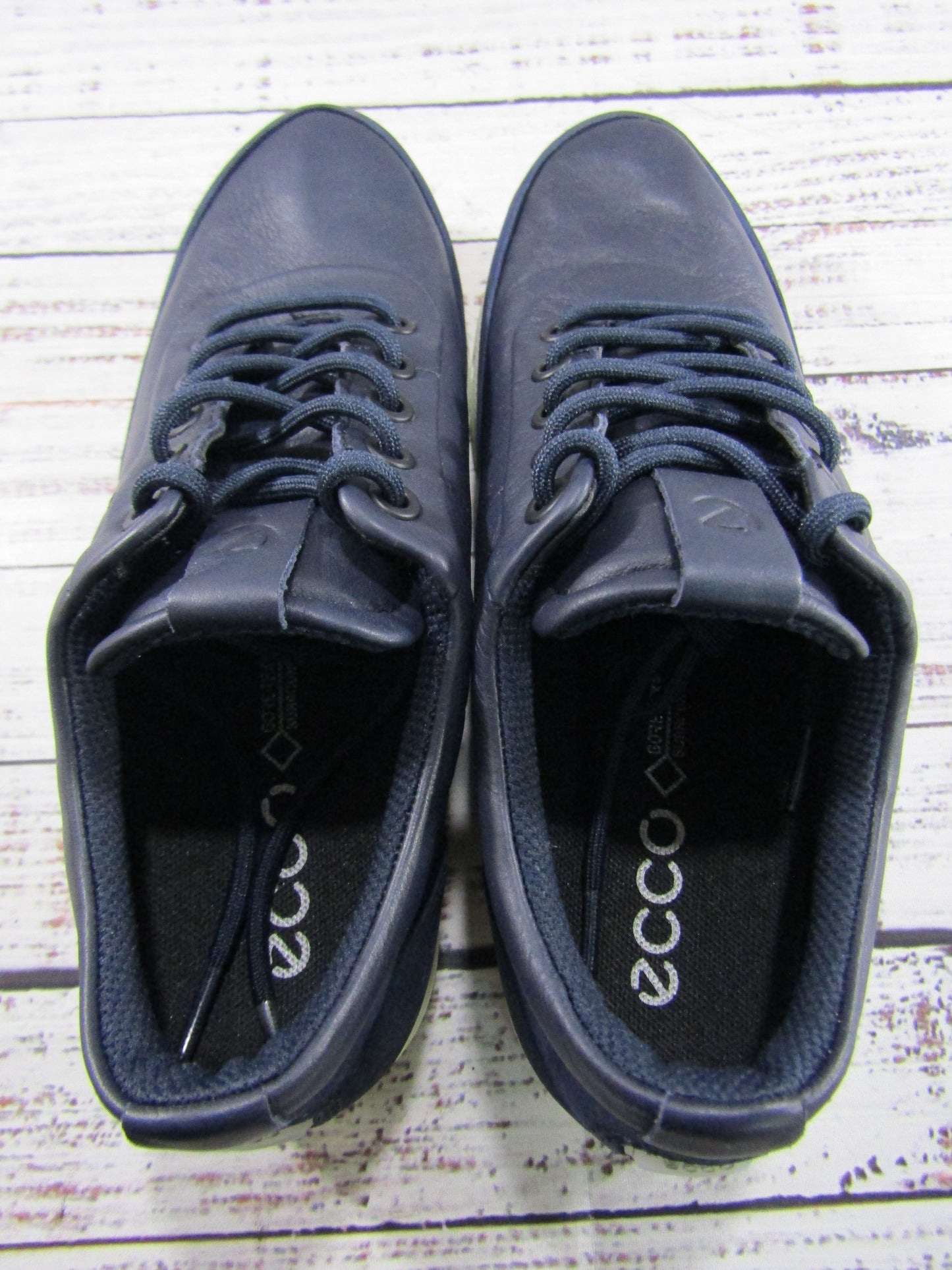 Ecco Cool Pro Women's Blue Leather Gore-Tex Waterproof Golf Shoes Size 5