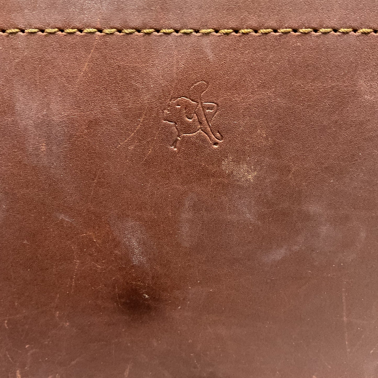 Saddleback Brown Leather Crossbody Hobo Bag Purse 10"x10"x4.5"