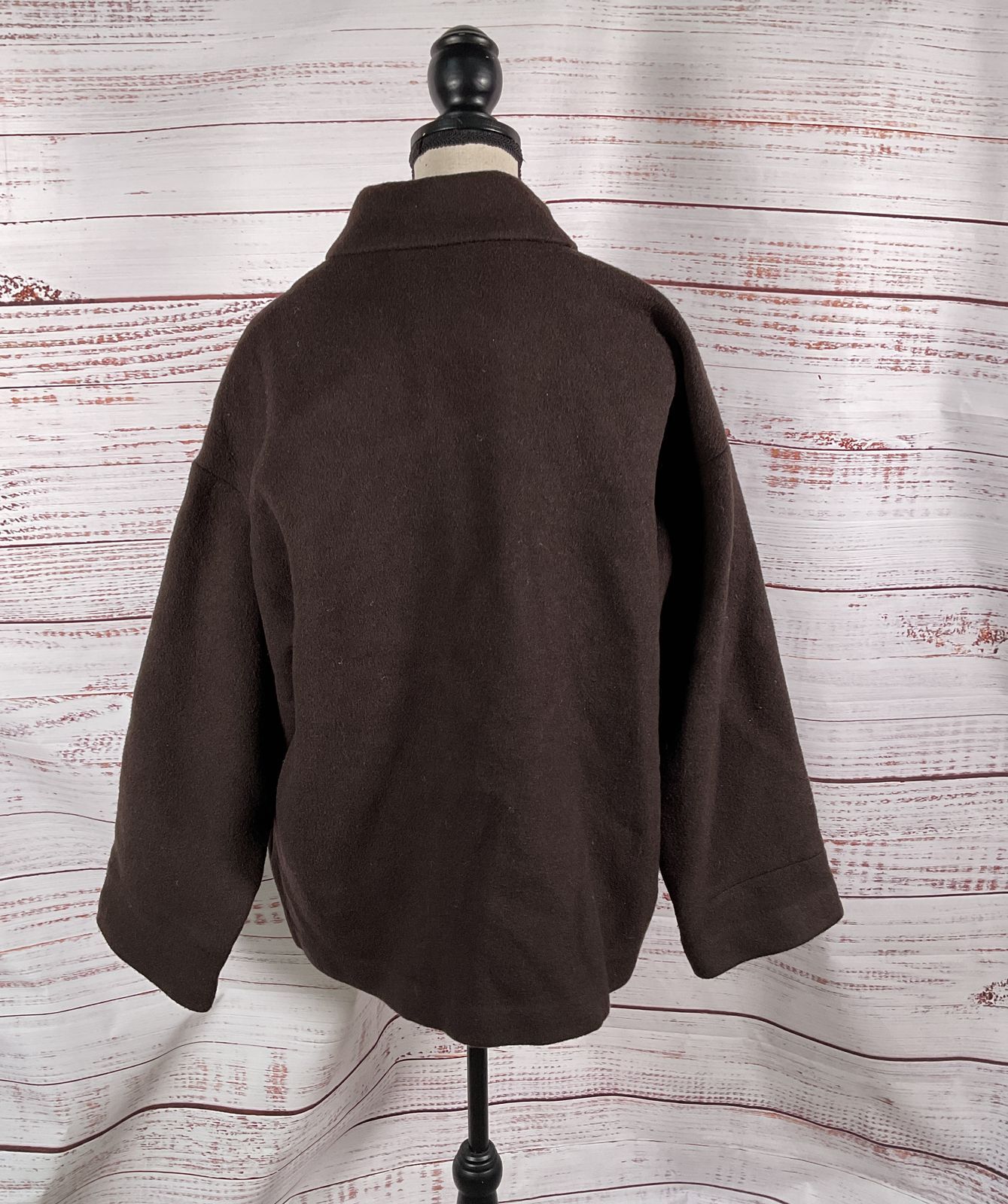 Reformation Camden Recycled Wool Blend Jacket Brown S