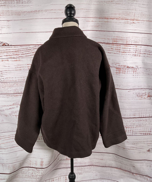 Reformation Camden Recycled Wool Blend Jacket Brown S