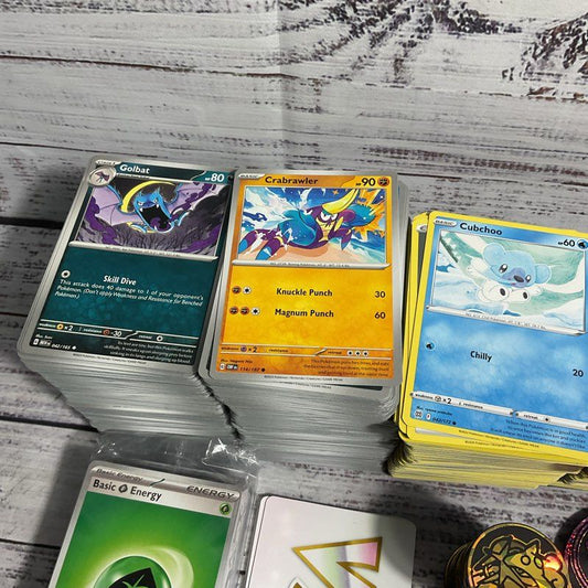 Mixed Lot Of 1600+ Common Pokemon Cards 2020-2023 + Dice, Dividers, Coins & MORE