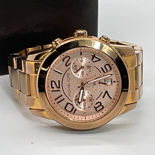 MICHAEL KORS MK5727 Women's Rose Gold Chrono Watch- 6.5"