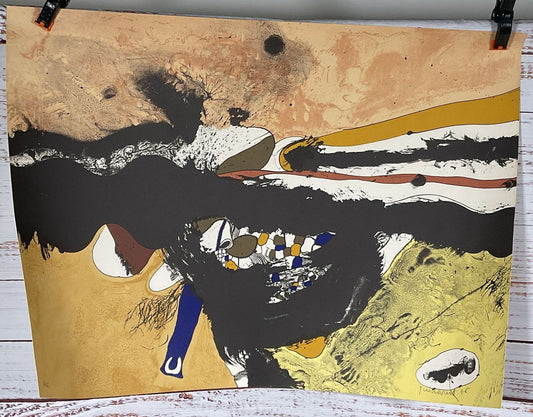 Untitled 1976 Lithograph Print Signed by Josep Guinovart