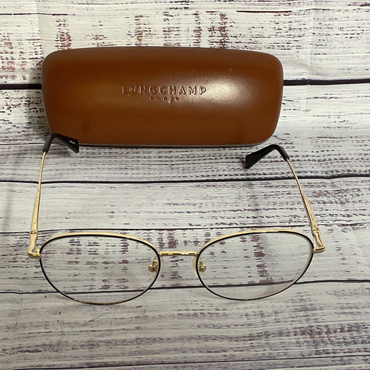 LONGCHAMP LO2140 Gold Tone Eyeglasses with Case- 54[ ]17 140 (FRAMES ONLY)