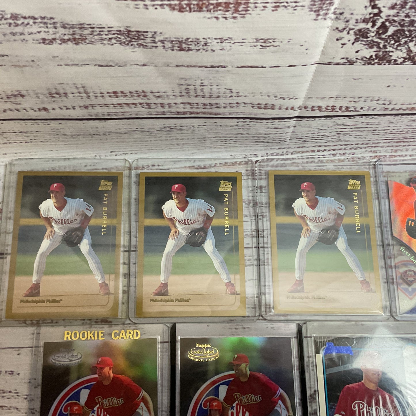 Various PAT BURRELL Phillies MLB Baseball Cards- 7 Cards