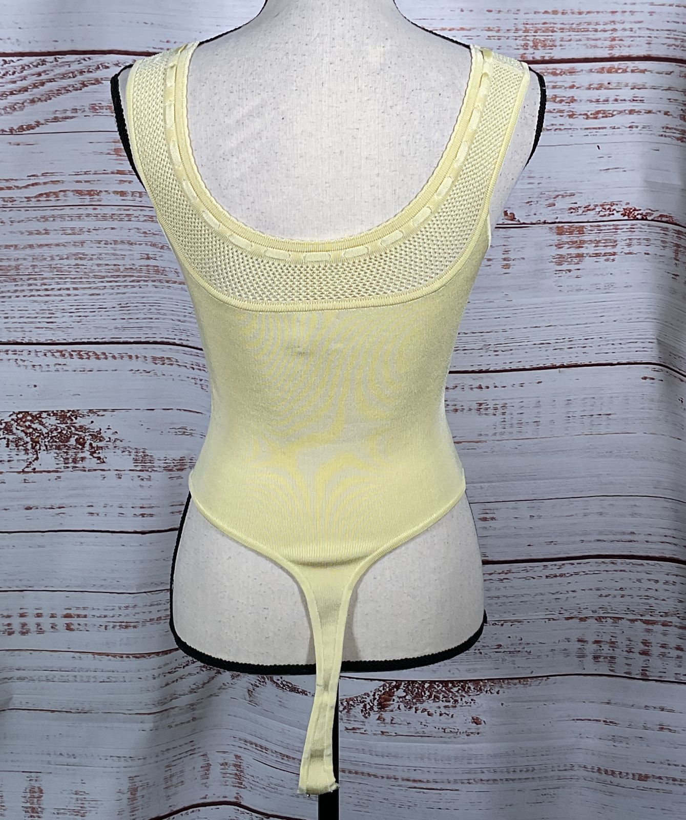 Helsa Brie Bodysuit Butter Yellow S