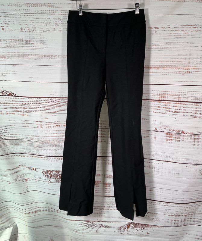 Women's Derek Lam 10 Crosby Black Pants with front slits Size 6