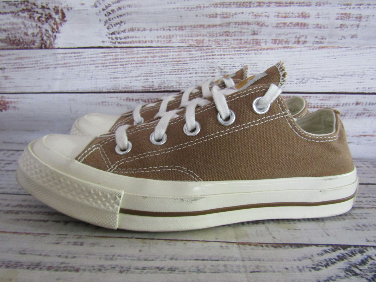 Converse x Carhartt WIP Chuck 70 Low Hamilton Brown Sneakers Size 6 165558C
