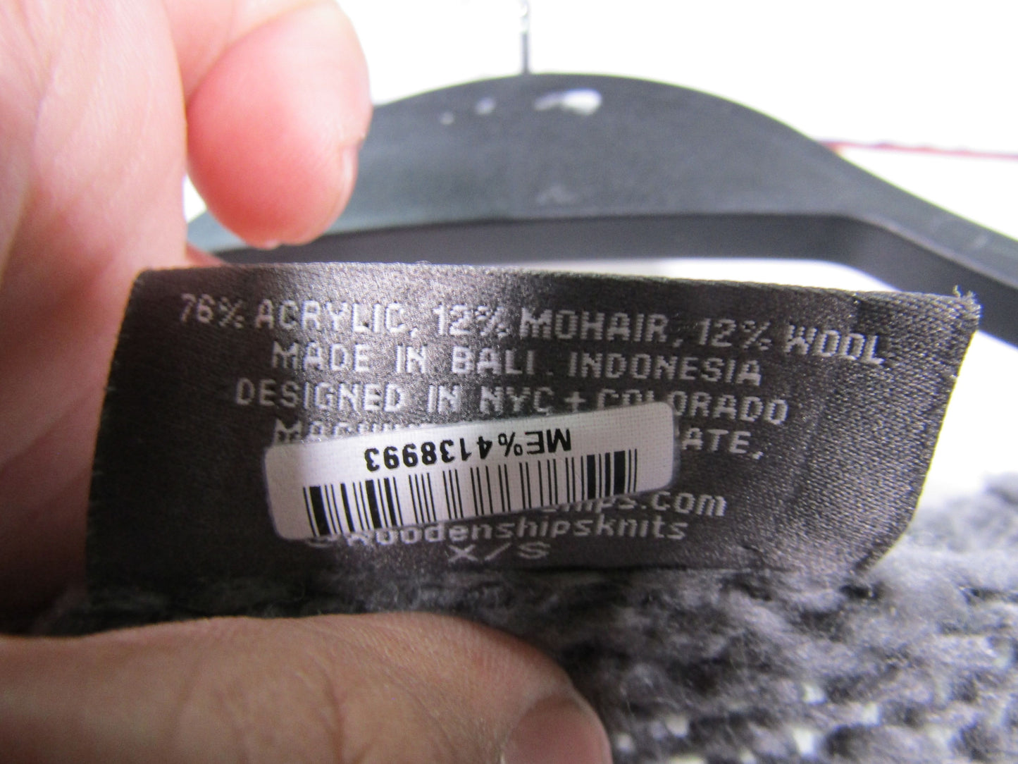 Wooden Ships by Paola Buendia Women's Gray Knit Wool Blend Heart Sweater Size XS