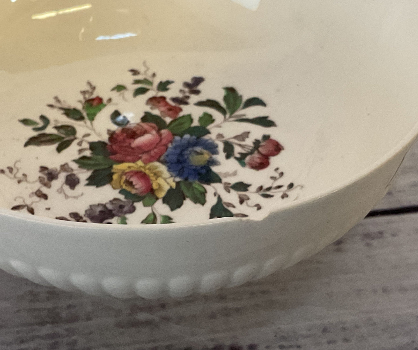 Wedgwood England Edme Conway Floral Set of 2 Soup Bowl Multicolor