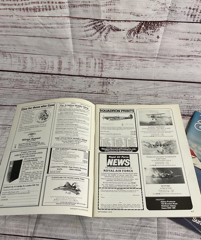2 Vintage Aircraft Illustrated Ian Allan Airplane Books 1970's