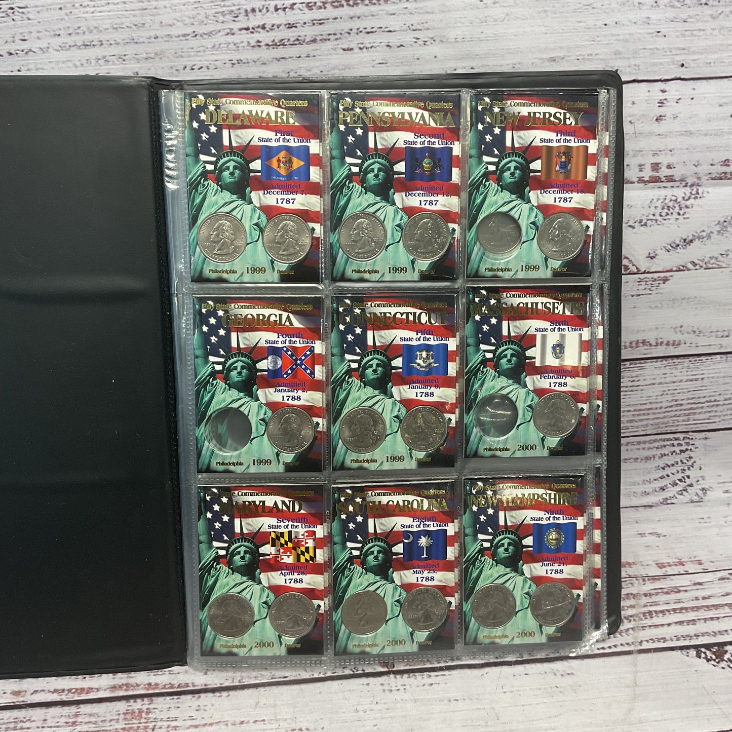 50 State Commemorative Quarters Philadelphia And Denver 38 Quarters Incomplete