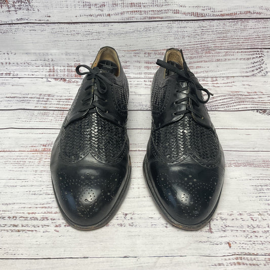 Mezlan Aruba Black Leather Derby Dress Shoe Men Size 10 As-Is