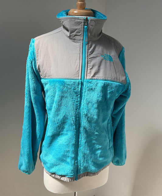 Kid's The North Face Blue Fleece w/nylon Jacket Size XL/18