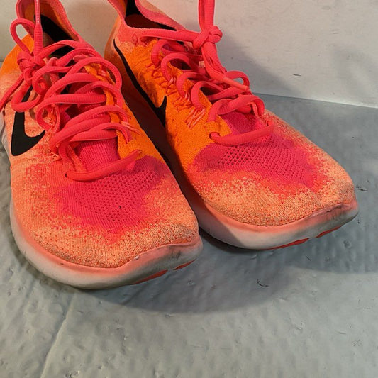 NIKE Free RN Flyknit 'Bright Mango' 880844-800 Women's Running Shoes- SZ 8