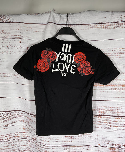 Y-3 Adidas Yohji Yamamoto Black Kids T-shirt - Size XS