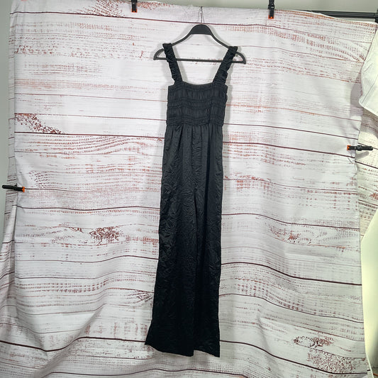 Gianni Black Square Neckline Jumpsuit - Size 32