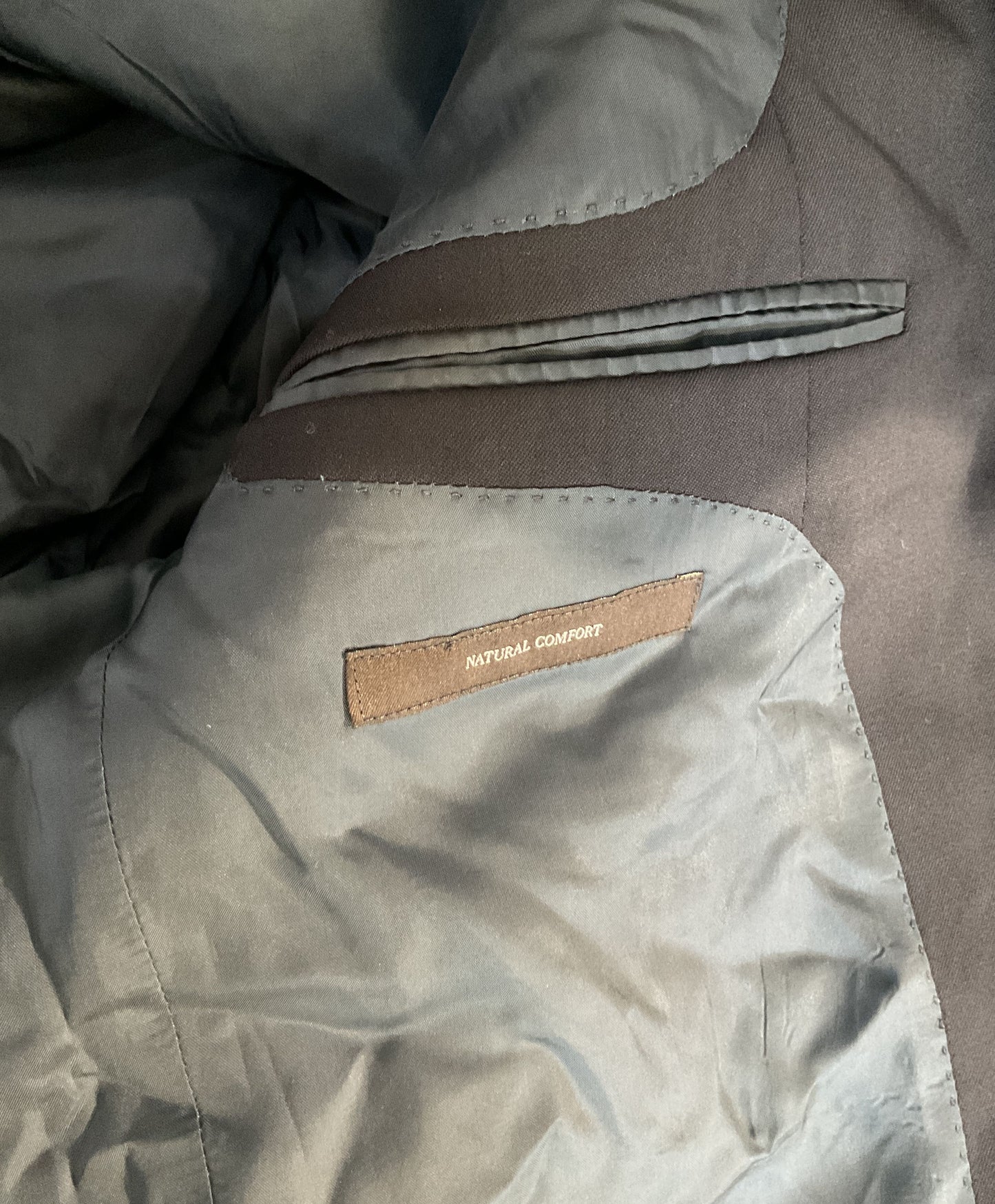 Zegna Navy Blue Jacket 100% Wool - Size 52R