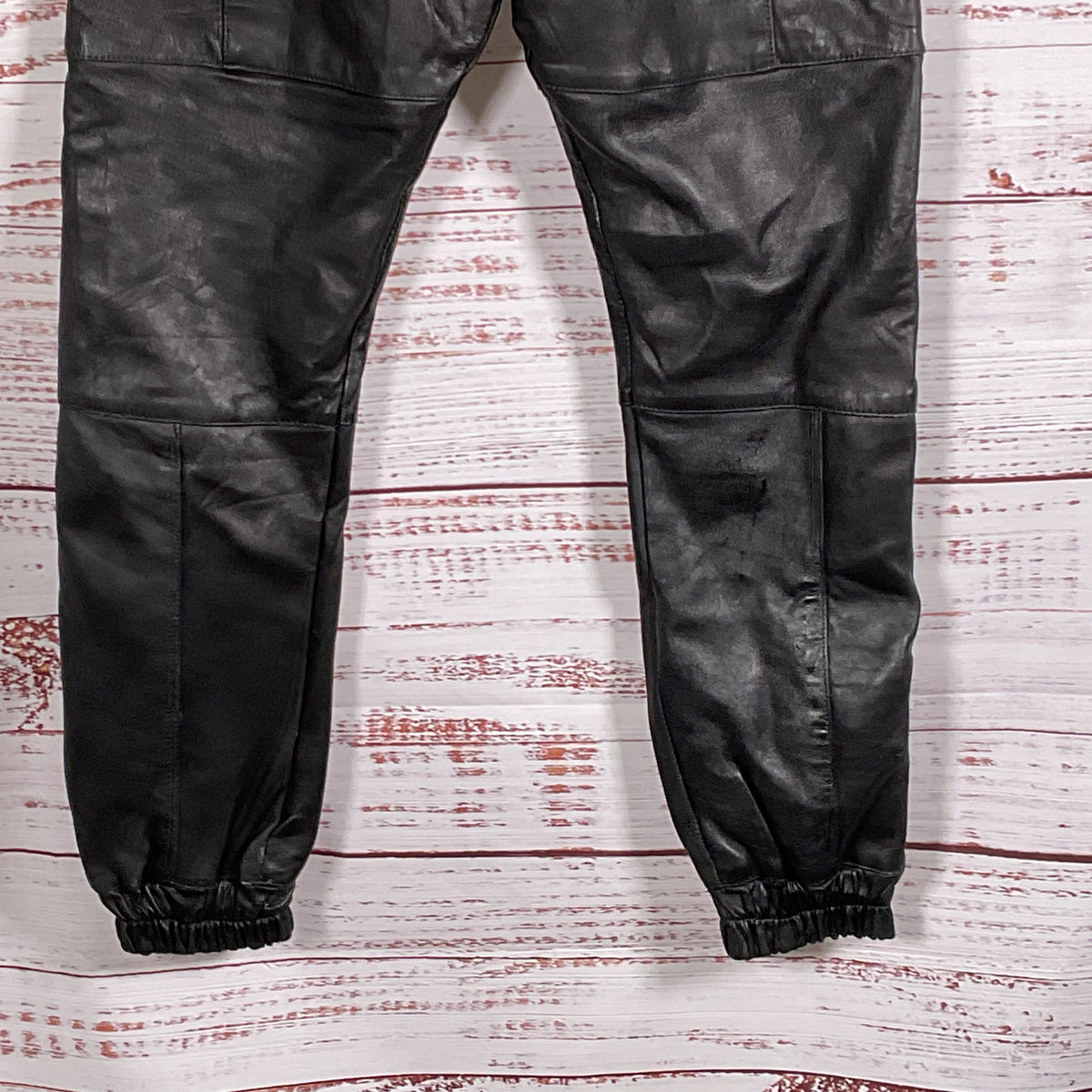 UPSCALE X STREETWEAR Women's Black Leather Pants- SZ S