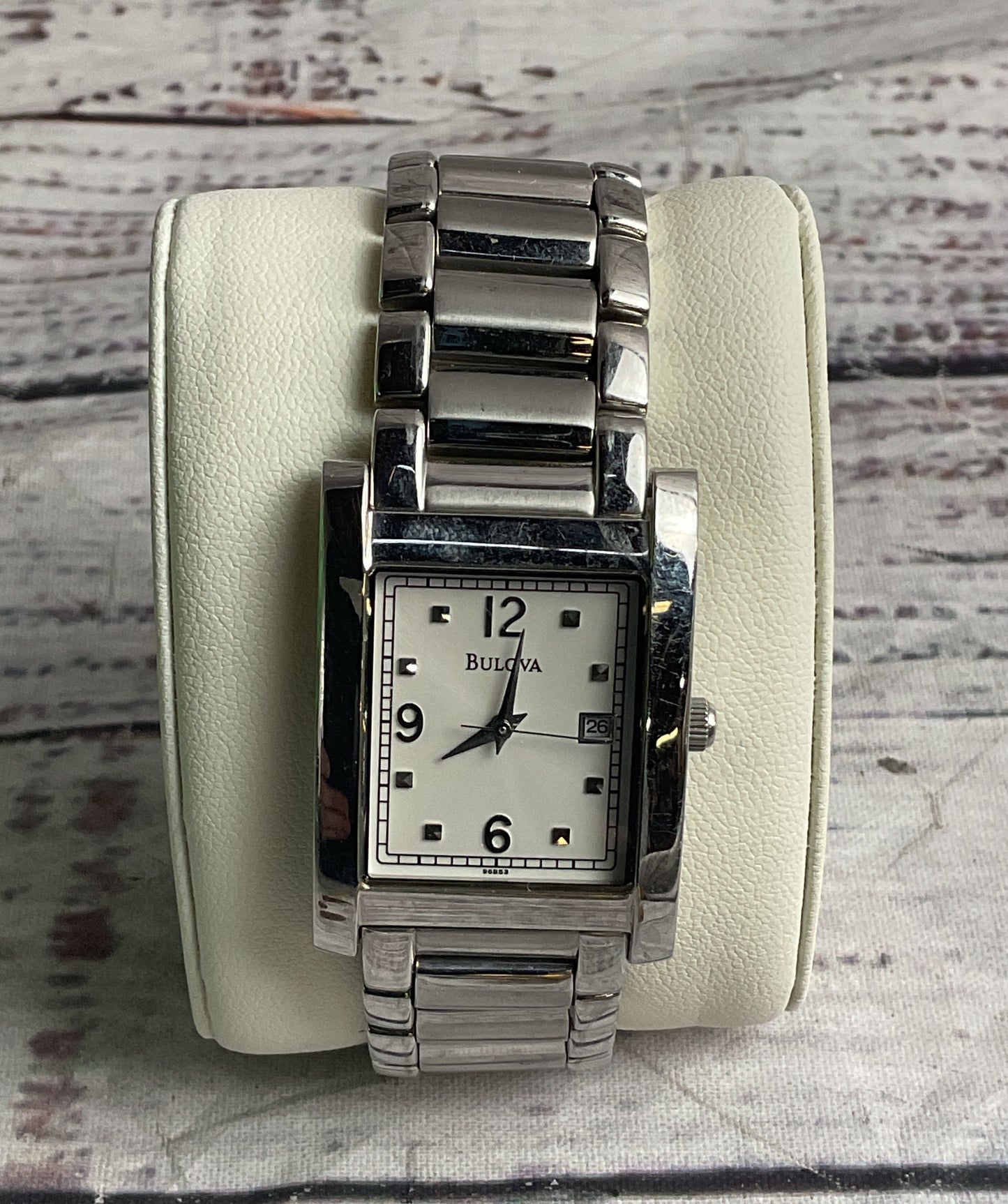 Bulova Vintage Japan Quartz Untested Watch Stainless Steel