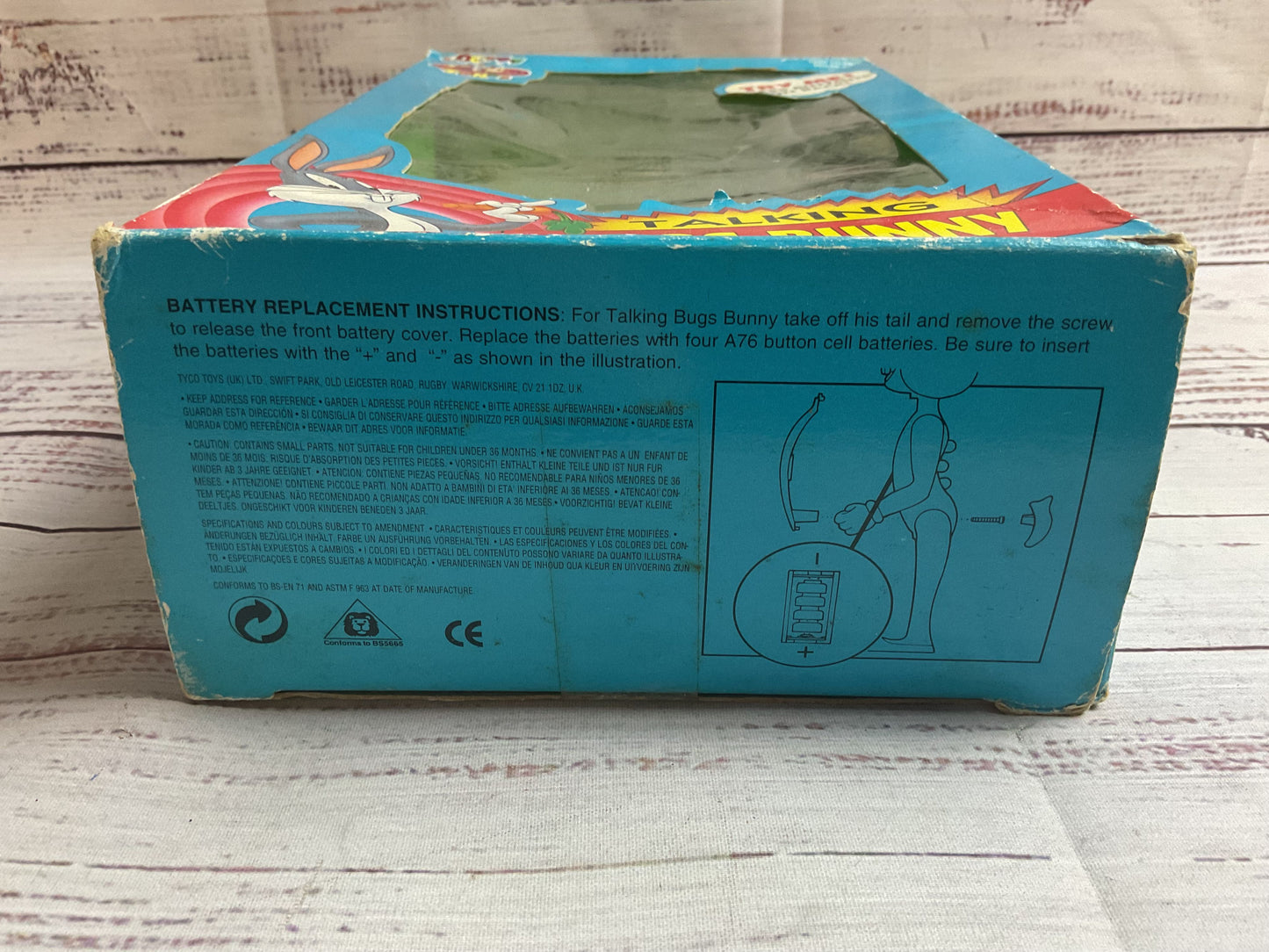 Vintage Tyco Talking Bugs Bunny Toy 1993 In Box