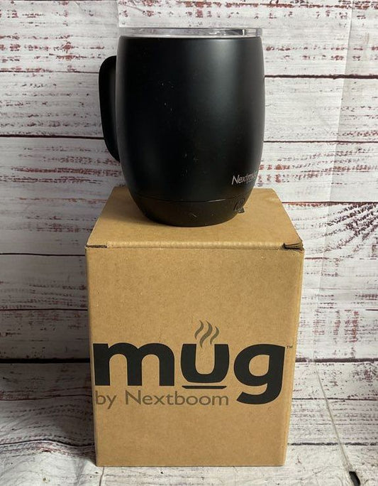 Nextmug Temperature-Controlled Self-Heating Coffee Mug Black