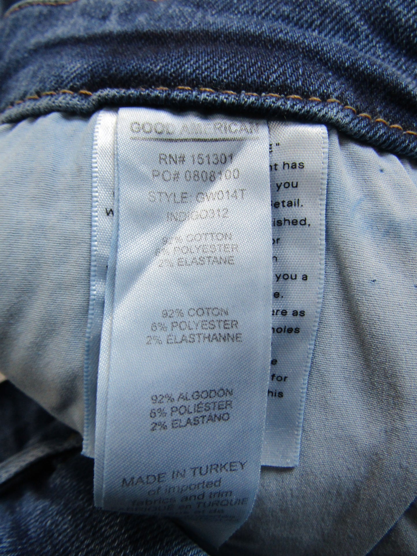Good American Good Waist Women's Blue High Rise Skinny Jeans Size 22