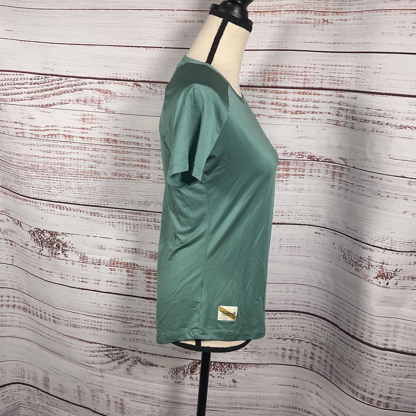 Tracksmith Patina Blue Green Polyester T-shirt - Size S